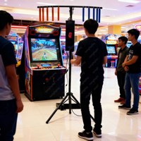Machine de jeu de réaction rapide, défi de la chute de bâtonnets pour enfants, jeux d'arcade personnalisables en plastique pliables, fabriqués en Chine