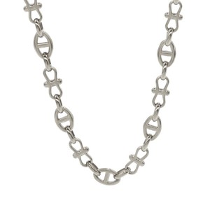 TG collana senza tempo in acciaio inox eleganza fibbia con catena a maglie Marine placcata in oro sofisticati gioielli nautici - Product Image 1