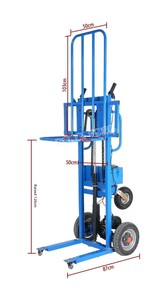 Ascenseur hydraulique brouette électrique petit chariot à plat Mobile plate-forme en acier pour entrepôt logistique cric de palette main Mobile - Product Image 6