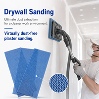 Pads abrasifs en maille céramique bleue, dureté moyenne, pour ponçage humide/sec, 75*100 mm, OEM, pour ponceuse à cloisons sèches