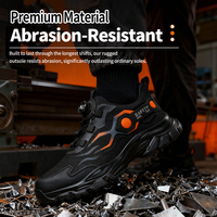 Chaussures de sécurité unisexes légères en cuir microfibre avec embout en acier, semelle intermédiaire en Kevlar, bottes de travail d'hiver pour l'usine