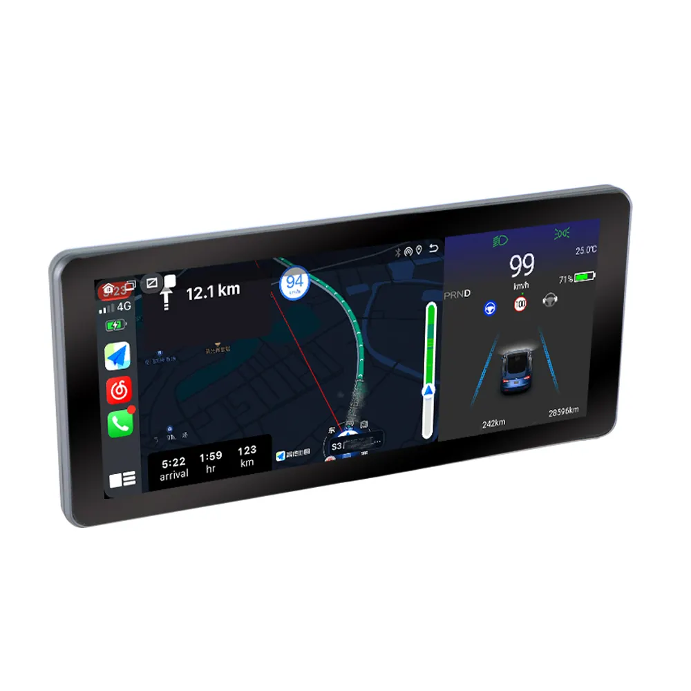 BBZL 8.8 "akıllı ekran uyumlu kablosuz Carplay ve Android oto dashboard GPS navigasyon WiFi ile Tesla modeli 3 Model Y için