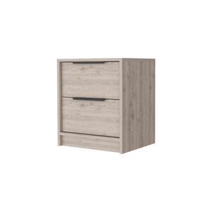Washington Nightstand Two Large Drawers <b>Storage</b> Drawer Bedroom Furniture - Product Image 2
