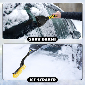 Pelle d'hiver détachable pour voiture avec poignée en mousse EVA Brosse de nettoyage automobile Grattoir à <span class=keywords><strong>glace</strong></span> pour <span class=keywords><strong>pare</strong></span>-<span class=keywords><strong>brise</strong></span> automobile - Product Image 2