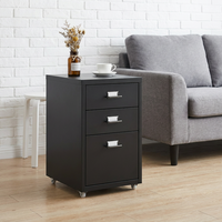 Meuble de rangement portable, petit, bas et étroit, avec tiroirs en acier, pour coiffeuse