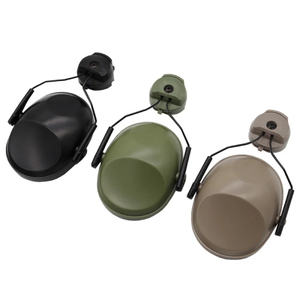 新しい戦術狩猟用ABS製再利用可能折りたたみ式コンパクト防音射撃用イヤーマフ、FASTヘルメットに適合 - Product Image 3