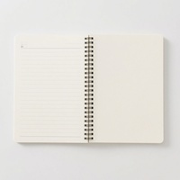 Cahier scolaire 200 pages, reliure spirale, couverture transparente en PP, format A4