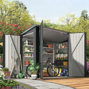 Customized Waterproof Easily Assembled Sloping Roof Design Metal Multi Door Ideal Tool Storage <strong>Garden</strong> <strong>Shed</strong> <strong>for</strong> Storage Tool - Product Image 6