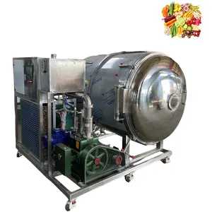 Lyophilizer comercial VBJX, sistema de refrigeração criogênico para máquina de congelamento a vácuo, frutas, doces, café, alimentos para animais de estimação
