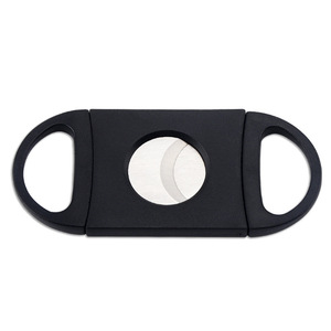 Cortador de Cigarros Portátil de Acero Inoxidable Negro, Doble Cuchilla, Forma Redonda, para Accesorios de Cigarros - Product Image 5
