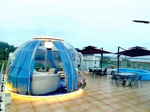 Tenda Dome Mewah Modern Terbaru untuk Hunian Jangka Panjang untuk Berkemah di Luar Ruangan, Liburan, Pernikahan, Restoran, Vila, Taman, Tahan Lama - Product Image 5