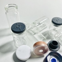 Flacons en verre borosilicate neutre personnalisés de 2 ml, 3 ml, 5 ml, 6 ml, 7 ml, 8 ml, 10 ml, 15 ml, avec bouchon en caoutchouc stérile, scellés, écologiques