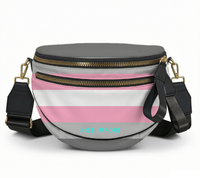 Demigirl Sac coquille arc-en-ciel pour femme, sac à bandoulière léger avec fermeture à glissière pour tous les jours
