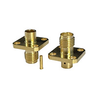 Conector Coaxial SMA-KFB3 en Oferta, Conector Hembra SMA de Latón Chapado en Oro para Cable RG402