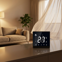 Termostato Digital Programable WIFI AC8300F para Fan Coil de 2/4 Tubos, Diseño Cuadrado Moderno, 220V, PC+ABS Ignífugo, Ahorro de Energía