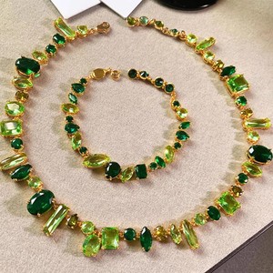 Nuevo Set de Joyería Original 2025, Collar, Aretes, Pulsera <span class=keywords><strong>y</strong></span> Anillo con Forma de Corazón, Moda para Mujer, Accesorios para Fiesta - Product Image 6
