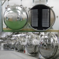 Huchuan industriële vriesdroogmachine voor voedselverwerking, grote capaciteit, SUS304 roestvrij staal, PLC-gestuurd, gasverwarmingspomp