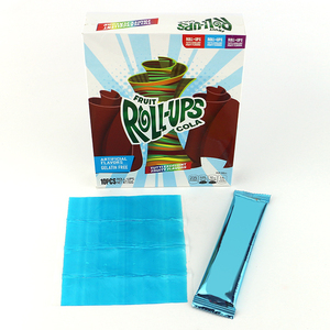 Sour Sweet Gummy <strong>Roll</strong> <strong>Fruit</strong> Flavor <strong>Roll</strong> <strong>up</strong> Soft Gummy Candy - Product Image 2