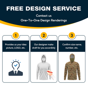 Camisas de Pesca con Capucha para Hombre, Protección Solar UPF 50+, Logotipo Personalizado Impreso, Transpirables, Anti-UV, <span class=keywords><strong>Manga</strong></span> <span class=keywords><strong>Larga</strong></span>, Secado Rápido, Tallas Grandes para Adultos - Product Image 4