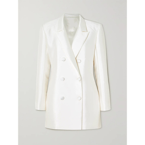 Áo khoác Blazer Vải Lanh Hoa dài thông thường dáng ôm một nút thanh lịch cho nữ mới Áo khoác thêu 3D đầy đủ - Product Image 2