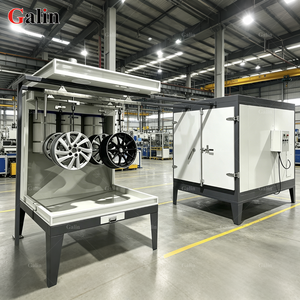 ระบบเคลือบผงล้อแม็กซ์ Galin Alloy Wheel พร้อมตู้พ่นสีสี่ล้อ เตาอบ และปืนพ่นไฟฟ้าสถิต สำหรับการเคลือบผิวใหม่แบบแบทช์ ได้รับมาตรฐาน CE - Product Image 1