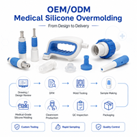 Pièces en caoutchouc silicone personnalisées, moulage par compression silicone, outillage de moulage pour accessoires médicaux OEM ODM