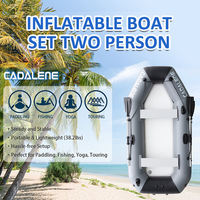 Bateau à rames pliable avec logo personnalisé taille 250*126*44 cm pour 2 personnes, canoë de pêche pneumatique, kayak gonflable portable