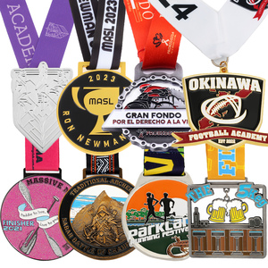 Medalla deportiva de premio de aleación de Zinc 3D de oro personalizada barata al por mayor Medalla de Judo Karate Taekwondo con cinta - Product Image 1