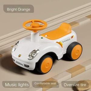 Детская электрическая машинка-каталка с музыкой и светом, уличная пластиковая игрушка для катания, детская машинка-каталка - Product Image 2