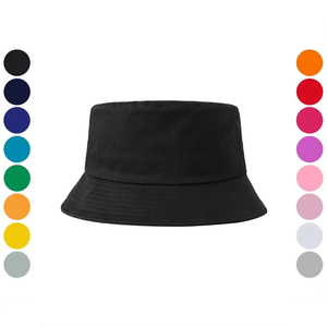 Unisex Chất Lượng Cao Cotton Rộng Brim Xô Hat Với Mô Hình Phim Hoạt Hình Và Biểu Tượng Tùy Chỉnh Mặt Trời Bảo Vệ Cho Các Bên Đánh Cá - Product Image 1