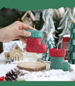 Velas aromáticas navideñas de cera de soja hechas a mano - Product Image 6