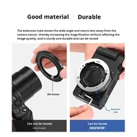 Objectif grand angle et macro 2 en 1 NEEWER pour Sony ZV1 - Grand angle 0,75X, Macro 10X, Verre optique 30 couches, Filetage 49 mm/62 mm Noir/Blanc