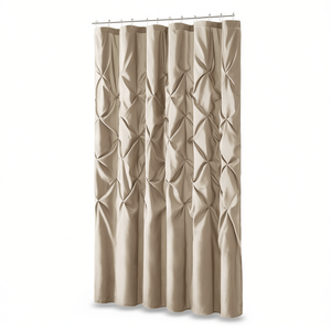 Cortina de Ducha Semitransparente con Diseño Clásico y Elegante, Accesorio de Baño de Tela - Product Image 1