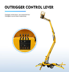 Plataforma elevadora para hombre montada en remolque hidráulico, nuevo recolector de cerezas para elevador de pluma para uso doméstico y restaurante, altura mínima de elevación de 3m - Product Image 5