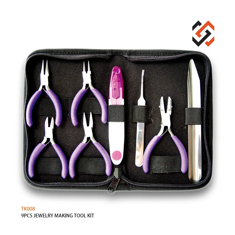 PopTings herramientas joyería Mini Kit de Juego de alicates TK008 herramientas de bricolaje 8 piezas de la joyería Mini Kit de herramientas