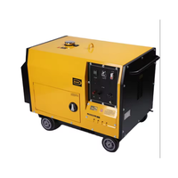 Mini moteur silencieux 5,5 kW monocylindre quatre temps refroidi par air, démarrage électrique 12 V CC, 50 Hz pour usage industriel/commercial/résidentiel