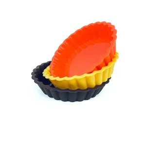 Silicone Tart cup for 10.5cm Silicone fruit tart mold Bakeware pie mold flower shape silicone mold custom kitchen products