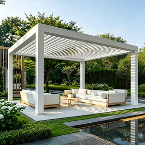 Gazebo de Aluminio Personalizado de Fábrica para Exteriores, Estructura con Recubrimiento en Polvo, Resistente a la Intemperie, Personalizado para Jardín, Patio, Terraza, NNS-PA01-010 A - Product Image 1