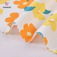 Tissu en popeline de coton à imprimé floral 40Sx40S pour chemise et robe