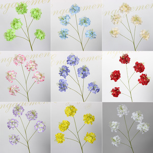 Fleurs d'hortensia artificielles Gong Xia, 5 têtes, fleurs en soie, branche unique, décoration de mariage et de maison - Product Image 5