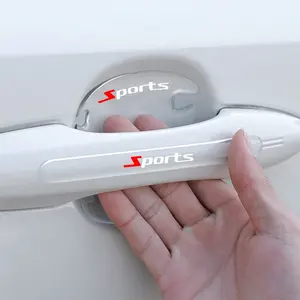 Factory Custom Logo Car Door Handle Bowl Scratch Protective Transparent Universal Anti-collision Car Door Handle Protector