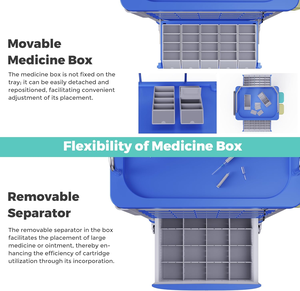 Carrito <span class=keywords><strong>de</strong></span> Medicamentos con Cajones Dobles <span class=keywords><strong>de</strong></span> Doble Cara Liaison Medical MN-DC001, Mueble <span class=keywords><strong>de</strong></span> Hospital, Cajón Divisible, Capacidad <span class=keywords><strong>de</strong></span> Carga <span class=keywords><strong>de</strong></span> 440 LB - Product Image 6
