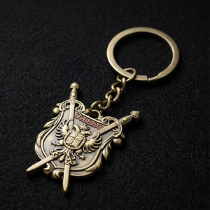 Llavero Personalizable de Aleación de Zinc con Escudo Medieval de <span class=keywords><strong>Toledo</strong></span> <span class=keywords><strong>en</strong></span> Bronce Antiguo, Impresión Serigráfica, Recuerdo Vintage - Product Image 2