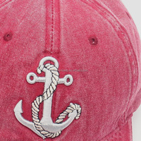 Gorra de Béisbol de Mezclilla con Letras Bordadas Estilo Vintage, 100% Algodón, Unisex, Estilo Coreano, Casual, Versátil, Urbana