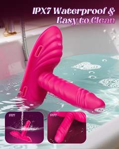 Vibrateur pour <span class=keywords><strong>couple</strong></span>, point G, clitoris, anal, avec fonction de poussée, télécommande via application, pour utilisation en position assise, type chaise, avec harnais, fonction de friction et godemiché vibrant - Product Image 6