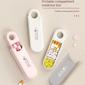 Hộp đựng thuốc du lịch kiểu viên nang bán chạy kiểu mới, hộp đựng thuốc dạng nắp bật, hộp nhựa mini - Product Image 3