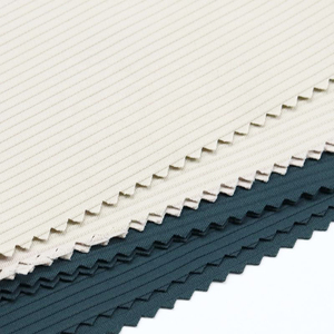 Bán buôn tùy chỉnh meifei sọc thể thao vải 75% Nylon 25% spandex đàn hồi vải thân thiện với da Yoga chặt chẽ mặc Vải - Product Image 5