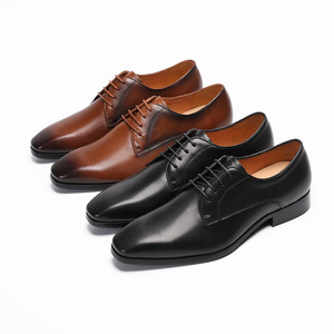 Zapatos de cuero casuales de negocios de nuevo estilo para hombre, zapatos formales de cuero negro hechos de cuero genuino para hombre, diseño transpirable - Product Image 2