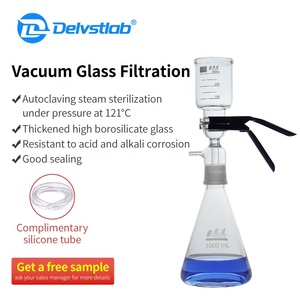 Delvstlab Membraan Unit Glas Zand Core Filter Lab Apparaat Vacuüm Filtratie Apparatuur Filterhouder Gesinterd Glas Frit - Product Image 2