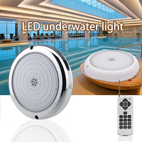 Mini lámpara LED subacuática de acero inoxidable 150, luz de piscina rellena de resina, con Control remoto RGB, 316mm, 18W